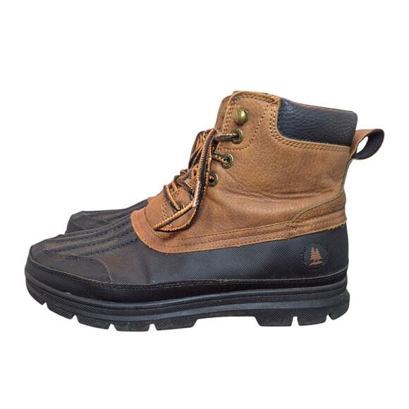 G.H. Bass Duck Boots Black/Brown Men's Size 9 - Picture 2 of 9